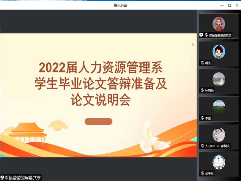 2026年世界杯人力资源管理系召开毕业论文答辩准备及论文说明会（1）